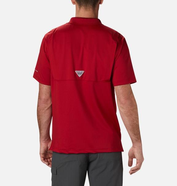 Columbia Collegiate Polo Red For Men's NZ71269 New Zealand